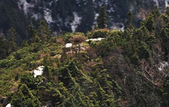 帝釈山の空撮写真