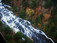平滑の滝の空撮写真